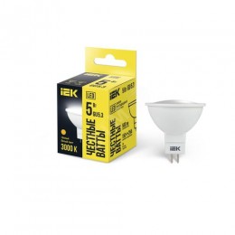 Лампа светодиодная MR16 софит 5Вт 230В 3000К GU5.3 IEK