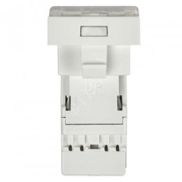 Розетка компьютерная РКИ-10-00-П RJ-45 UTP кат.5e (на 1 модуль) ПРАЙМЕР белая IEK