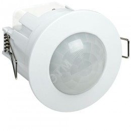 Датчик движения ДД-201 1200Вт 360град 6м IP20 белый IEK