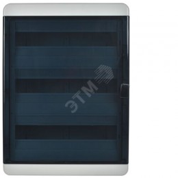 TEKFOR Корпус пластиковый КМПн-54 IP65 черная прозрачная дверь IEK