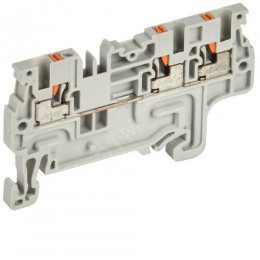 ARMAFIX Клемма пружин. Push-in CP-MC 3 вывода 1,5мм2 серая IEK