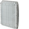 TEKFOR Корпус пластиковый ЩРВ-П-54 IP41 черная прозрачная дверь IEK