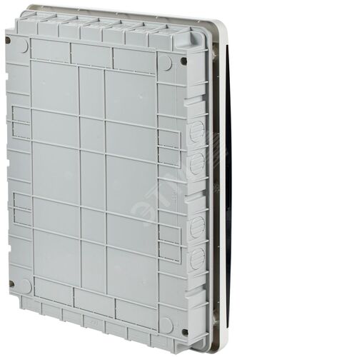 TEKFOR Корпус пластиковый ЩРВ-П-54 IP41 черная прозрачная дверь IEK