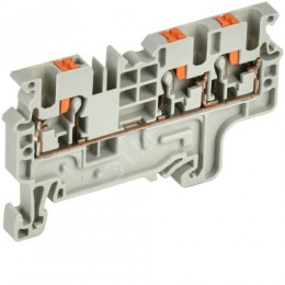 ARMAFIX Клемма пружин. Push-in CP-MC 3 вывода 2,5мм2 серая IEK