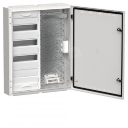 TITAN 5 Корпус комбинированный ЩРн-48 (2х48) 710х570х140мм IP30 белый IEK