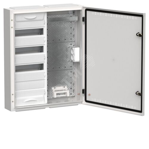 TITAN 5 Корпус комбинированный ЩРн-48 (2х48) 710х570х140мм IP30 белый IEK