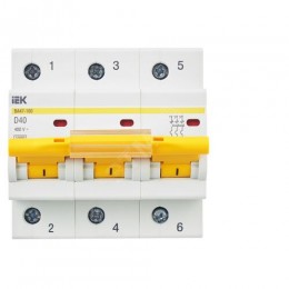 KARAT Автоматический выключатель ВА47-100 3P D 40А 10кА IEK