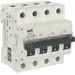 ARMAT Автоматический выключатель M06N 4P C 25А IEK