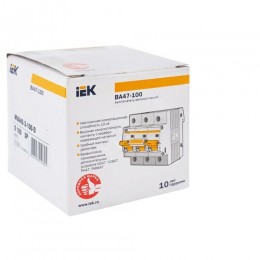 KARAT Автоматический выключатель ВА47-100 3P D 100А 10кА IEK