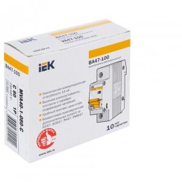 KARAT Автоматический выключатель ВА47-100 1P C 80А 10кА IEK