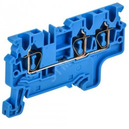 ARMAFIX Клемма пружинная CX2.5-3 BU 2,5мм2 трехконтактная синяя IEK