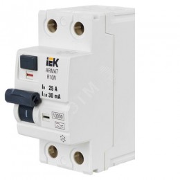 ARMAT Выключатель дифференциального тока R10N 2P 25А 30мА тип A IEK