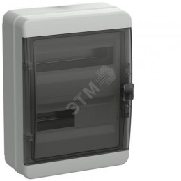 TEKFOR Корпус пластиковый КМПн-24 IP65 черная прозрачная дверь IEK