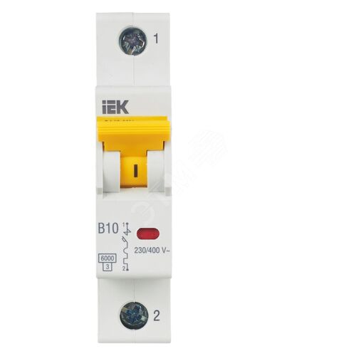 KARAT Автоматический выключатель ВА47-60M 1P B 10А 6кА IEK