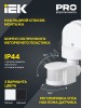 Датчик движения ДД-008 1100Вт 180град 12м IP44 черный IEK