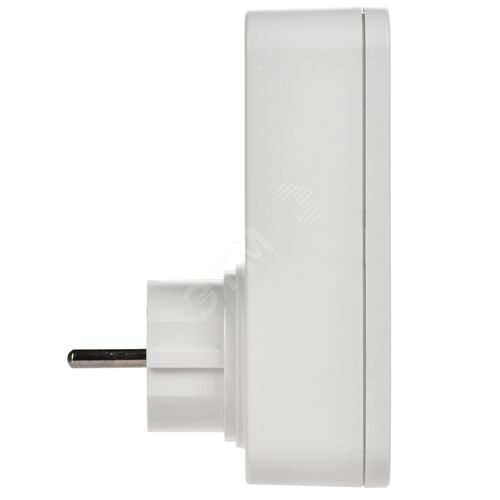 РТЭ-4 Розетка-таймер электронный с USB A+C 15мин-8ч 16А IP20 белый IEK