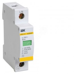 KARAT Ограничитель импульсного перенапряжения ОПС1-D 1P In=5кА Un=230В Im=10кА IEK
