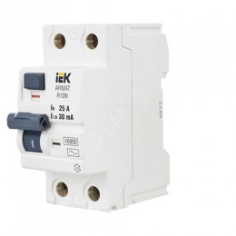 ARMAT Выключатель дифференциального тока R10N 2P 25А 30мА тип AC IEK