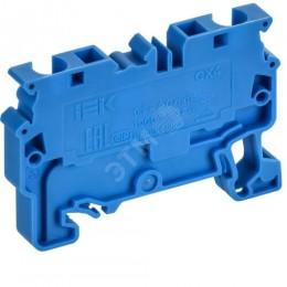 ARMAFIX Клемма пружинная CX4 BU 4мм2 проходная синяя IEK