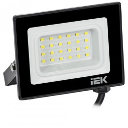Прожектор СДО 06-20 светодиодный черный IP65 4000 K IEK