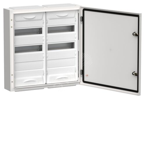 TITAN 5 Корпус металлический ЩРн-72 (2х36) 585х570х140мм IP54 белый (одна дверь) IEK