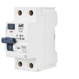 ARMAT Выключатель дифференциального тока R10N 2P 63А 30мА тип AC IEK