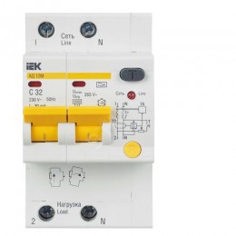 KARAT Дифференциальный автомат АД12M 2P C32 30мА тип A IEK