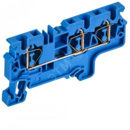 ARMAFIX Клемма пружинная CX4-3 BU 4мм2 трехконтактная синяя IEK