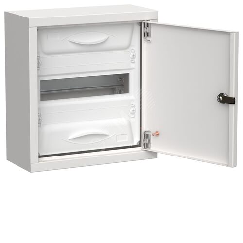 TITAN 5 Корпус металлический ЩРн-12 (1х12) 335х310х140мм IP31 белый (одна дверь) IEK