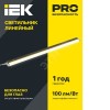 Светильник светодиодный линейный ДБО 3002 7Вт 4000К IP20 572мм пластик IEK