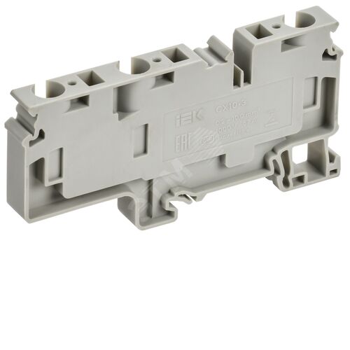 ARMAFIX Клемма пружинная CX10-3 10мм2 трехконтактная серая IEK