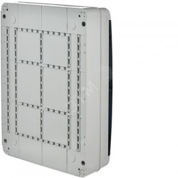 TEKFOR Корпус пластиковый КМПн-54 IP65 черная прозрачная дверь IEK