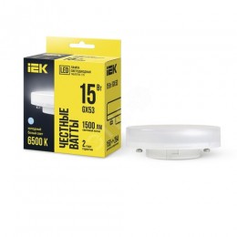 Лампа светодиодная T75 таблетка 15Вт 230В 6500К GX53 IEK