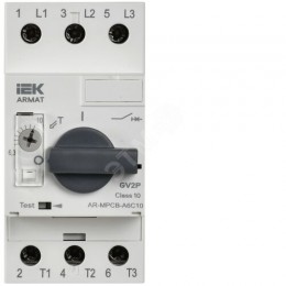 ARMAT Автоматический выключатель защиты двигателя A6 GV2P 6,3-10А IEK
