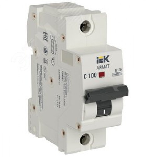 Выключатель автоматический M10H 1P C 100A