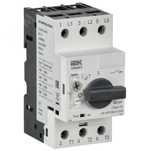 Выключатель автоматический защиты двигателя A1 GV2P 0,24-0,4А