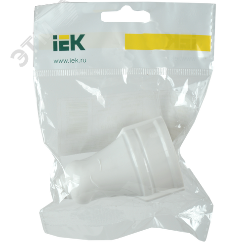 Гнездо штепсельное с заземлением белое 16А