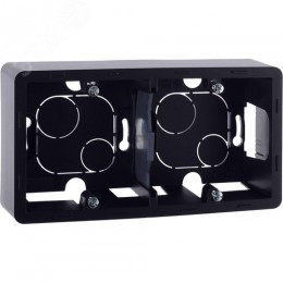 Коробка для накладного монтажа 2-местная антрацит INSPIRIA