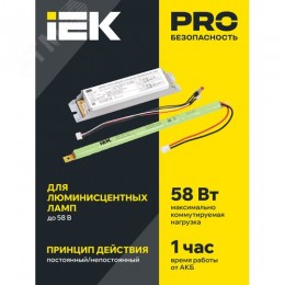 Блок аварийного питания БАП58-1,0 для ЛЛ/КЛЛ