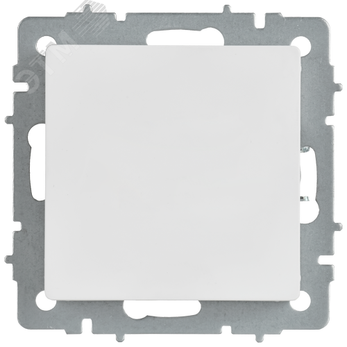 BRITE Заглушка с суппортом МЗ10-БрАБ арктический белый IEK