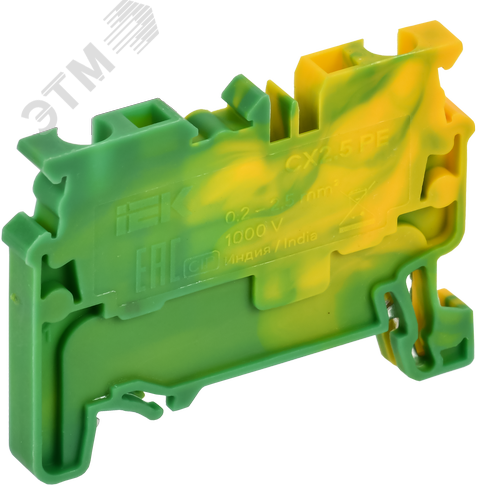 ARMAFIX Клемма пружинная CX2.5 PE 2,5мм2 проходная заземляющая IEK