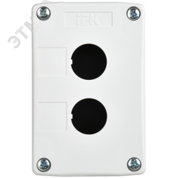 Корпус КП102-Р для кнопок 2 места белый