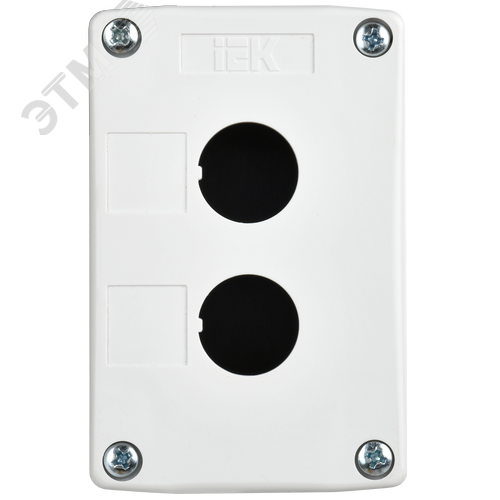 Корпус КП102-Р для кнопок 2 места белый