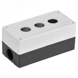 Корпус КП103-Р для кнопок 3 места белый