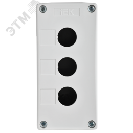 Корпус КП103-Р для кнопок 3 места белый