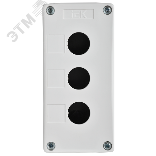 Корпус КП103-Р для кнопок 3 места белый