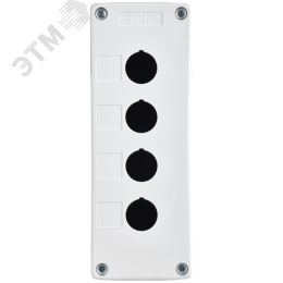 Корпус КП104-Р для кнопок 4 места белый