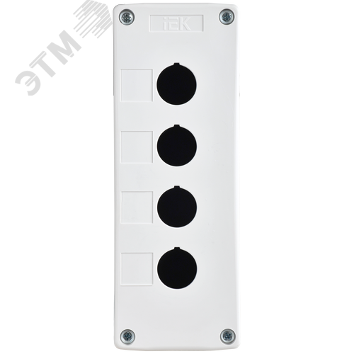 Корпус КП104-Р для кнопок 4 места белый