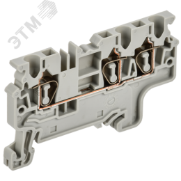 ARMAFIX Клемма пружинная CX2.5-3 2,5мм2 трехконтактная серая IEK