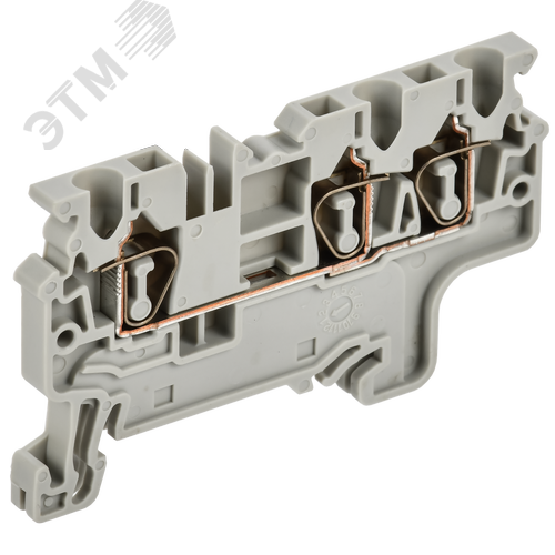 ARMAFIX Клемма пружинная CX2.5-4 2,5мм2 четырехконтактная серая IEK